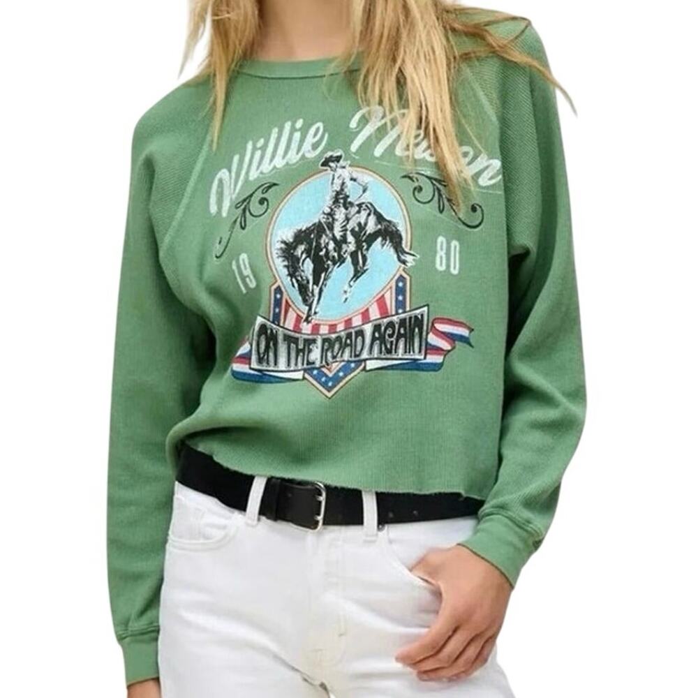 DAYDREAMER Willie Nelson 1980 Cowboy Raglan Thermal Size S New w/o Tag MSRP $118